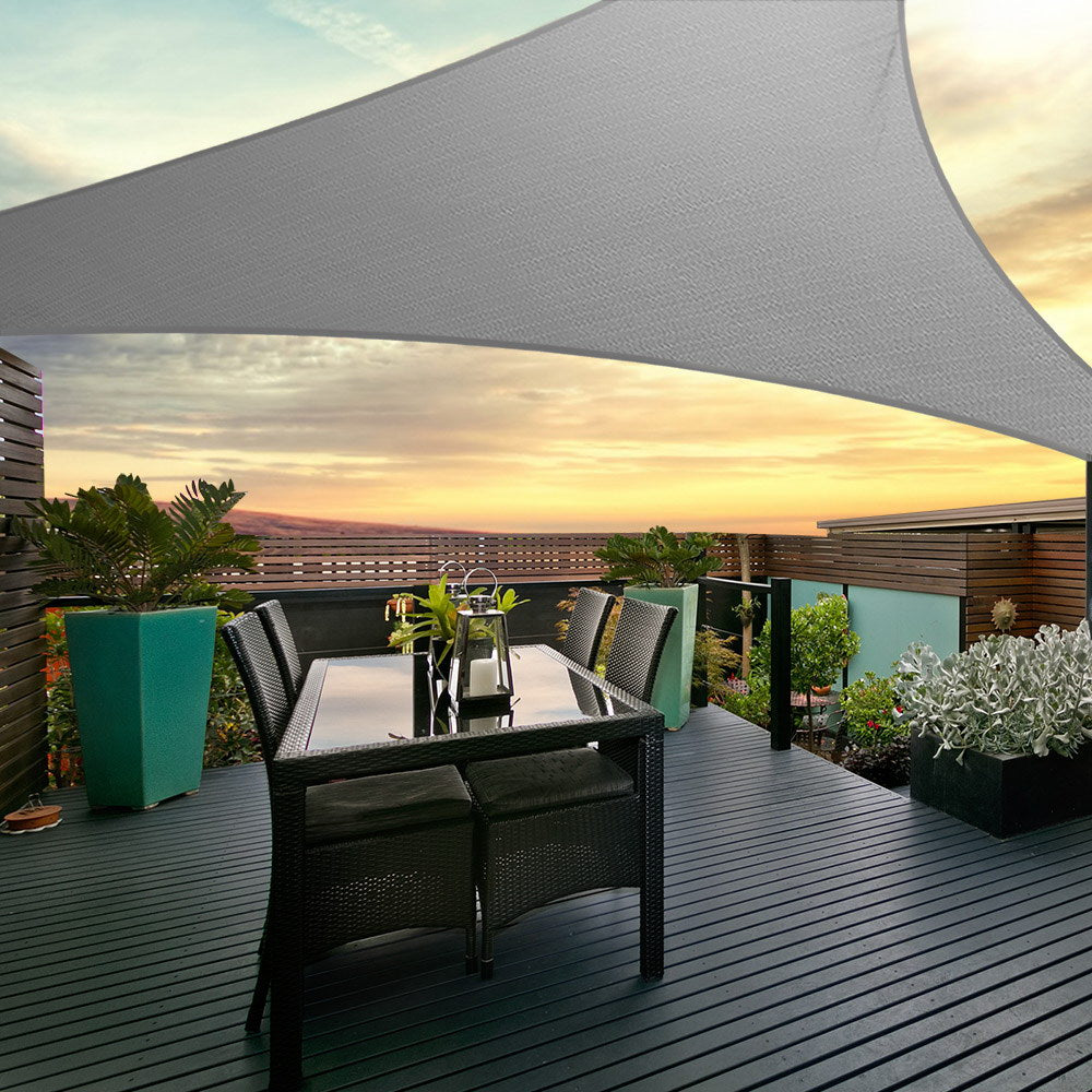 Instahut Sun Shade Sail Shadecloth Outdoor 280gsm 5x5x5m