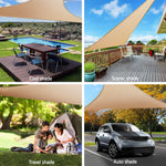 Instahut Sun Shade Sail Canopy Triangle 280gsm 5x5x5m