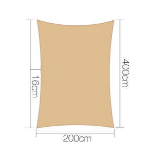 Instahut Sun Shade Sail Cloth Shadecloth Rectangle Heavy Duty Sand Canopy 2x4m