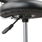 Artiss PU Leather Swivel Chair with Backrest - Black