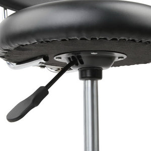 Artiss PU Leather Swivel Chair with Backrest - Black