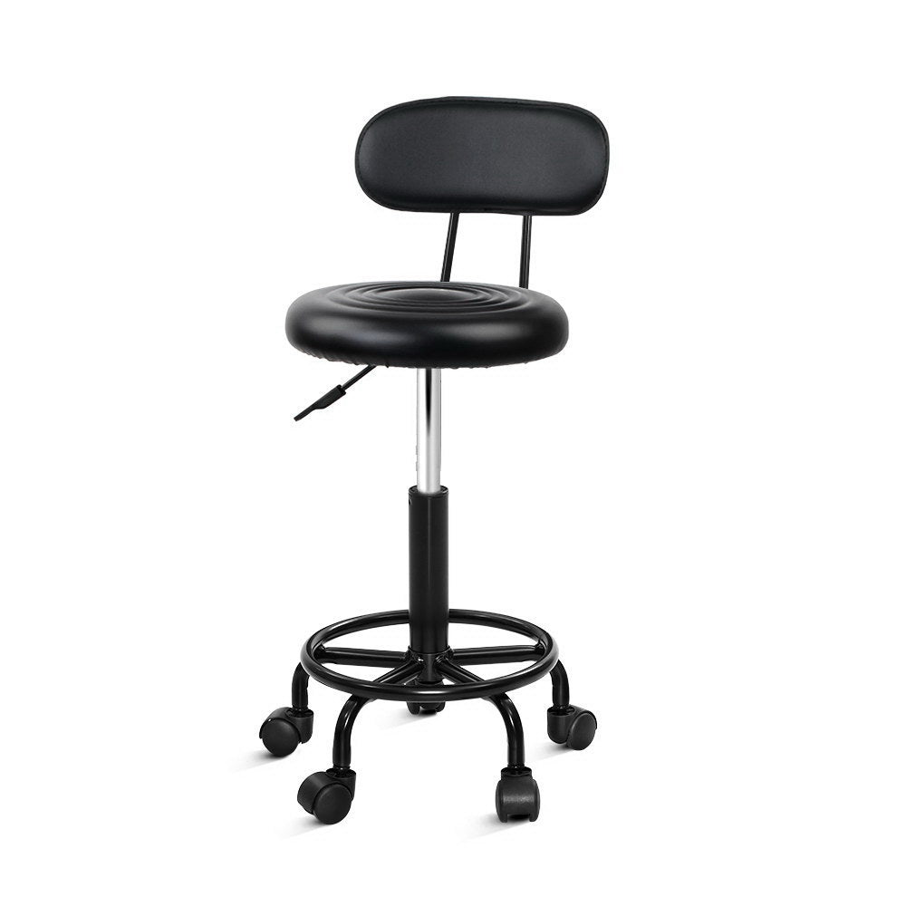 Artiss Salon Stool Swivel Barber Chairs Hairdressing Backrest Hydraulic Height