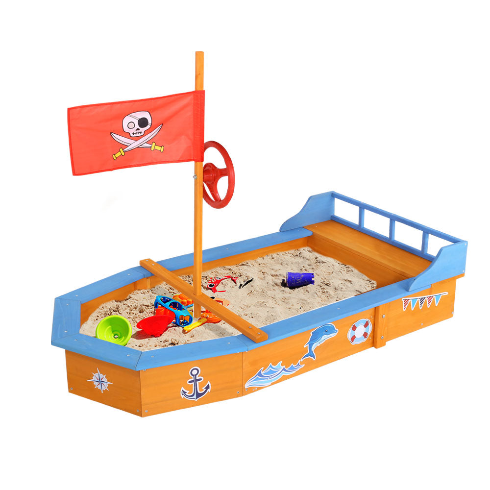 Keezi Boat-Shaped Sand Pit