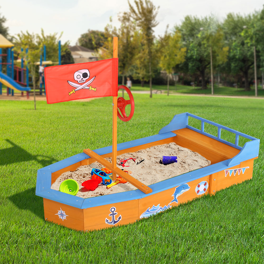 Keezi Boat-Shaped Sand Pit