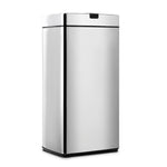 45L Motion Sensor Rubbish Bin - Silver