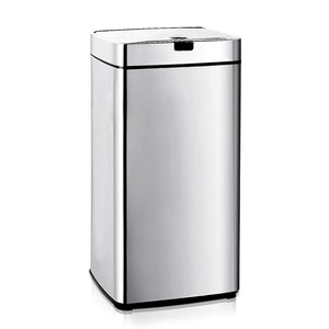 45L Motion Sensor Rubbish Bin - Silver