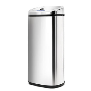 50L Stainless Steel Motion Sensor Rubbish Bin 