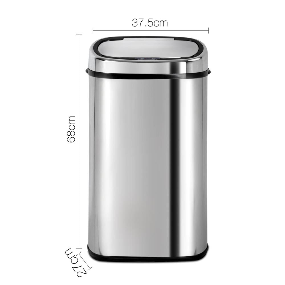 58L Stainless Steel Motion Sensor Rubbish Bin 