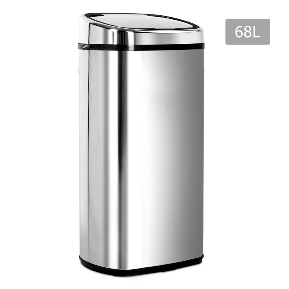 68L Stainless Steel Motion Sensor Rubbish Bin 