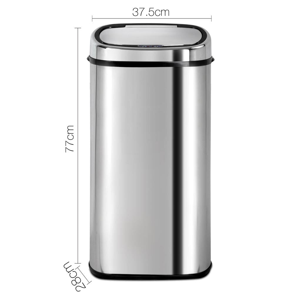 68L Stainless Steel Motion Sensor Rubbish Bin 