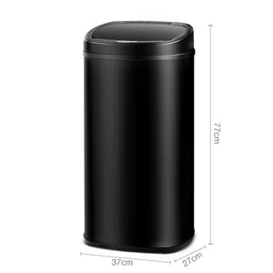 68L Motion Sensor Rubbish Bin - Black