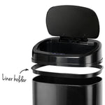 68L Motion Sensor Rubbish Bin - Black