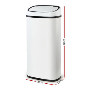 Devanti 68L Sensor Bin White