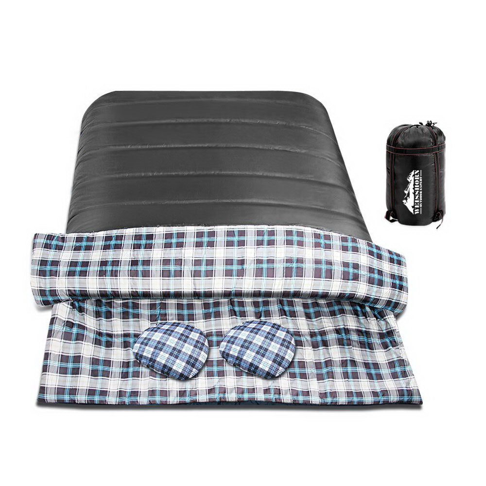 Weisshorn 2 in 1 Thermal Sleeping Bag - Grey