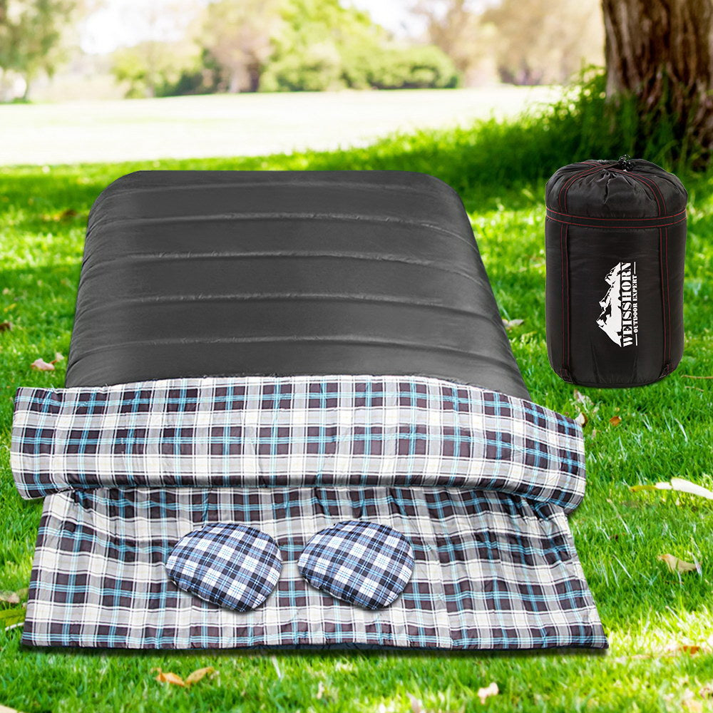 Weisshorn 2 in 1 Thermal Sleeping Bag - Grey