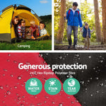 Weisshorn Twin Set Thermal Sleeping Bags - Red & Black