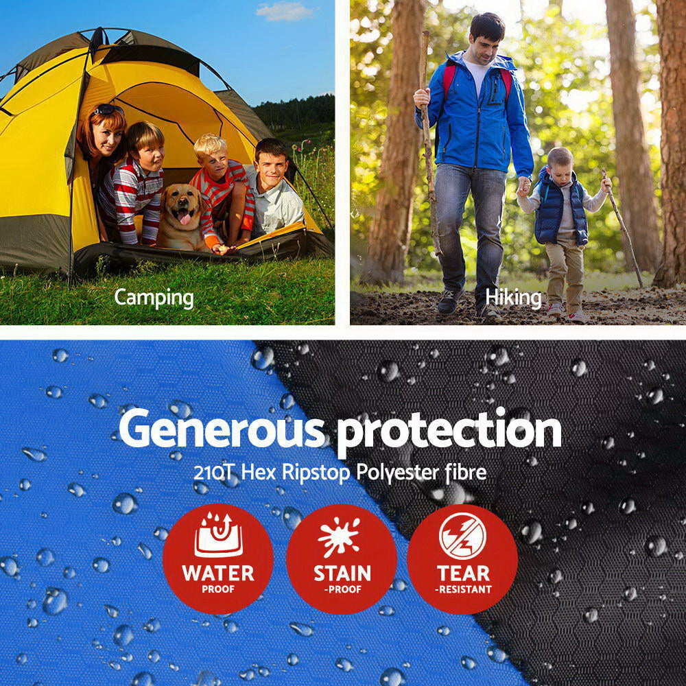 Weisshorn Twin Set Thermal Sleeping Bags - Blue & Black