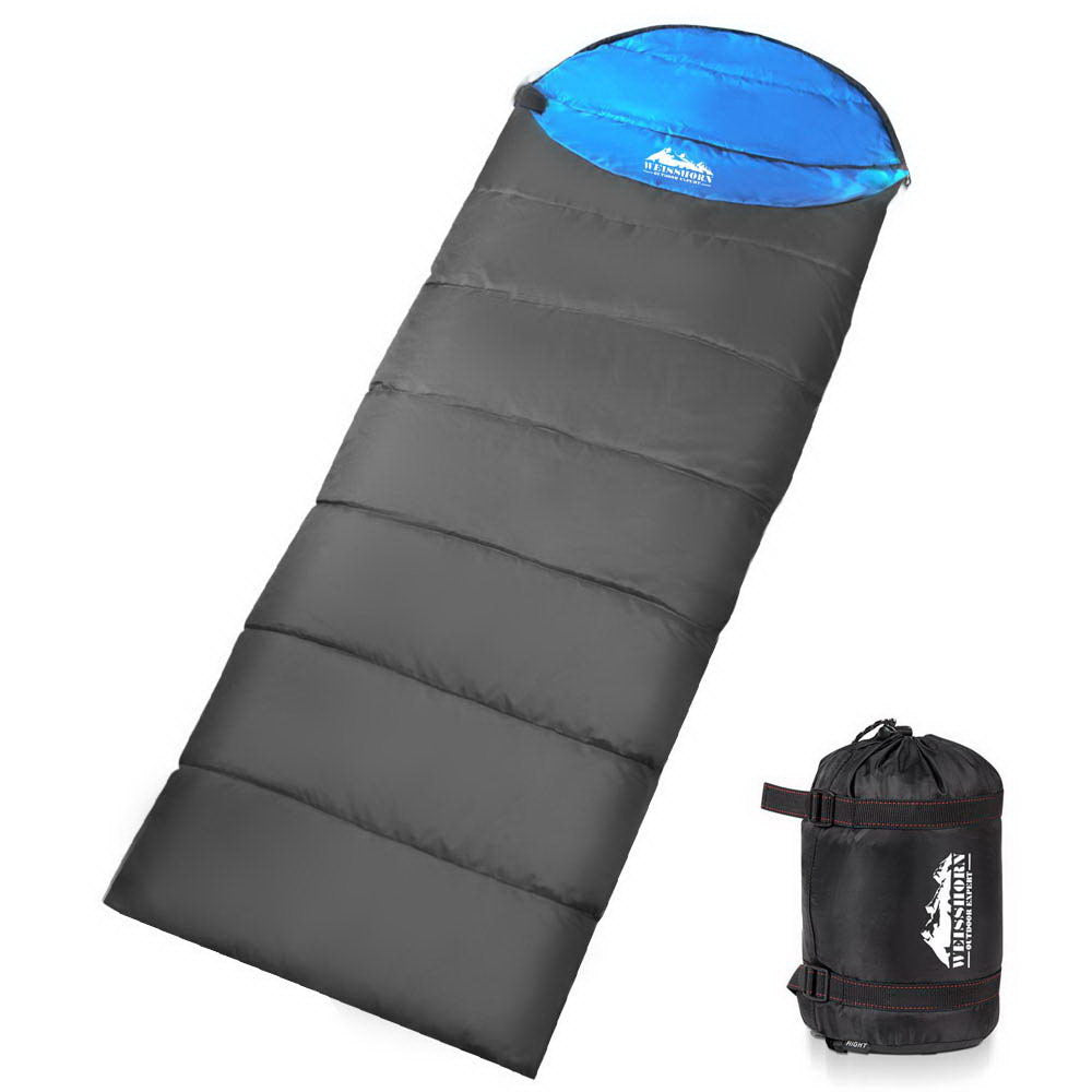 Weisshorn Single Thermal Micro Compact Sleeping Bag - Blue & Grey