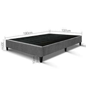 Artiss Double Size Bed Base Frame - Grey