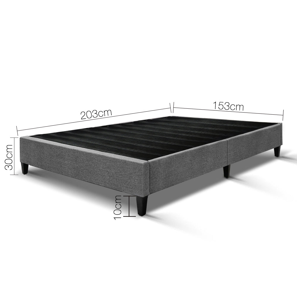 Artiss Queen Size Bed Base Frame - Grey