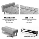 Sofa Bed Lounge Set Futon 3 Seater Couch Recliner Ottoman Fabric