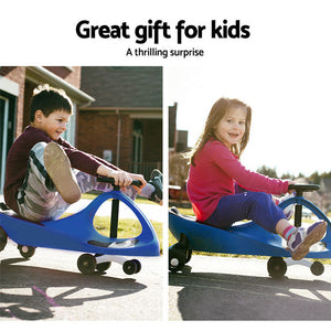 Keezi Kids Ride On Swing Car - Blue