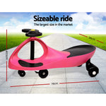 Keezi Kids Ride On Swing Car  - Pink