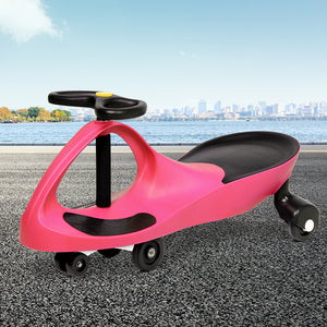 Keezi Kids Ride On Swing Car  - Pink