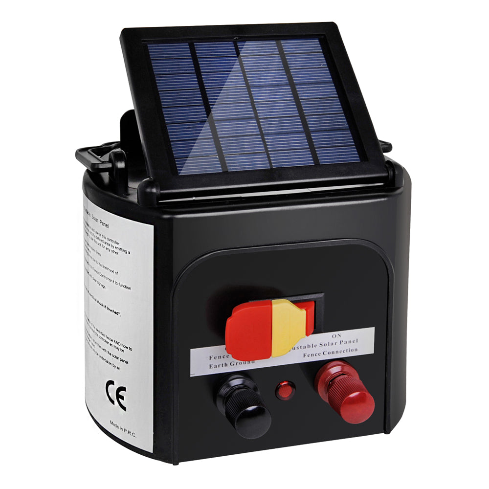 Giantz 3km Solar Electric Fence Energiser Charger