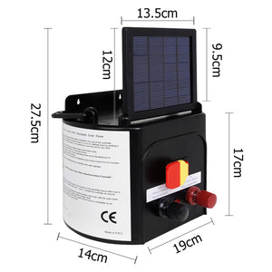 Giantz 3km Solar Electric Fence Energiser Charger