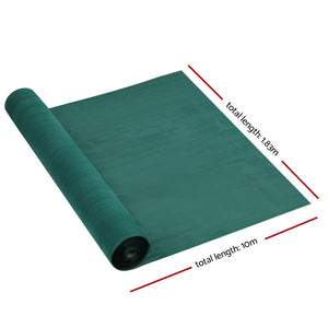 Instahut 1.83x10m 30% UV Shade Cloth Shadecloth Sail Garden Mesh Roll Outdoor Green