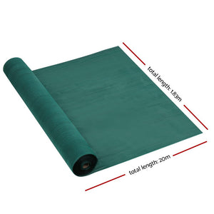 Instahut 1.83x20m 30% UV Shade Cloth Shadecloth Sail Garden Mesh Roll Outdoor Green