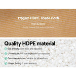 Instahut 70% UV Sun Shade Cloth Shadecloth Sail Roll Mesh Garden Outdoor 1.83x50m Beige