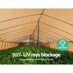 Instahut 70% UV Sun Shade Cloth Shadecloth Sail Roll Mesh Garden Outdoor 1.83x50m Beige