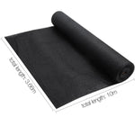Instahut 50% UV Sun Shade Cloth Shadecloth Sail Roll Mesh Garden Outdoor 3.66x10m Black