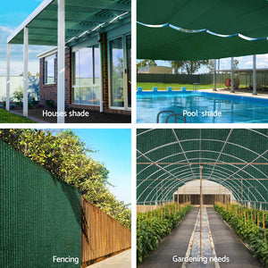 Instahut 3.66 x 10m Shade Sail Cloth - Green