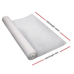 Instahut 3.66x10m 30% UV Shade Cloth Shadecloth Sail Garden Mesh Roll Outdoor White