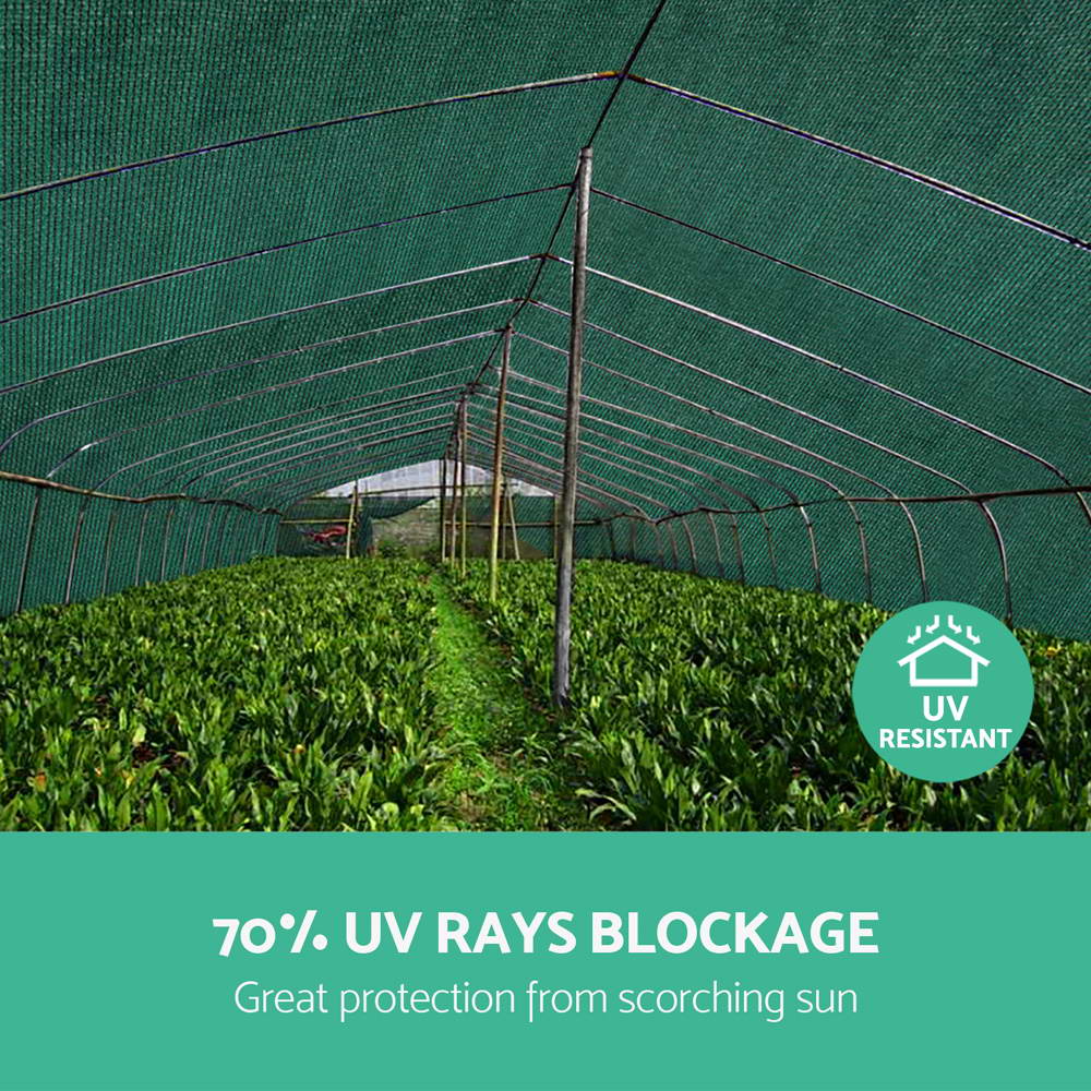 Instahut 3.66 x 20m Shade Sail Cloth - Green