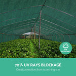 Instahut 3.66 x 20m Shade Sail Cloth - Green