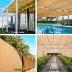 Instahut 3.66 x 20m Shade Sail Cloth - Beige