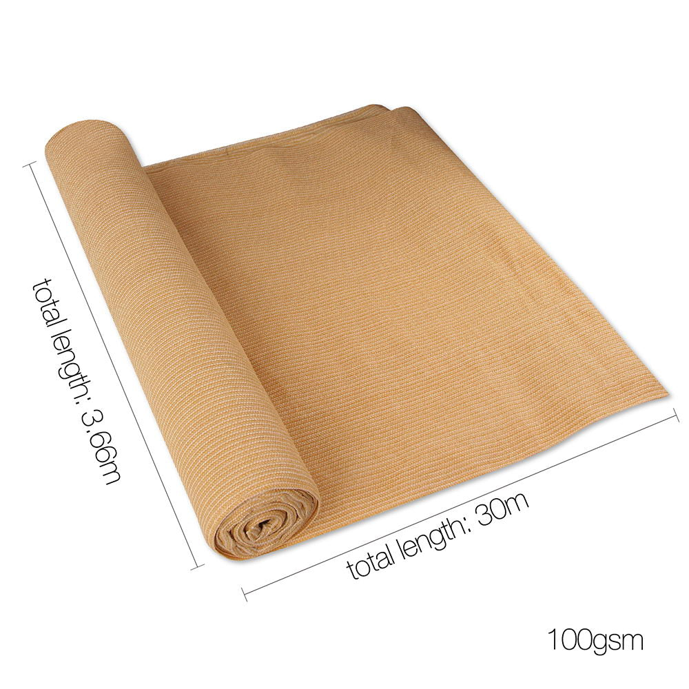 Instahut 3.66 x 30m Shade Sail Cloth - Beige
