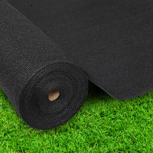 Instahut 50% UV Sun Shade Cloth Shadecloth Sail Roll Mesh Garden Outdoor 3.66x30m Black