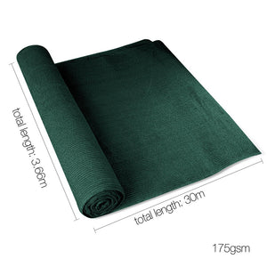 Instahut 3.66 x 30m Shade Sail Cloth - Greem