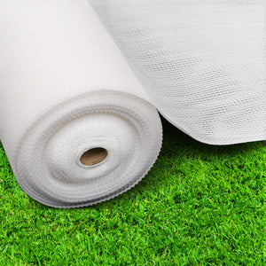 Instahut 3.66x30m 30% UV Shade Cloth Shadecloth Sail Garden Mesh Roll Outdoor White
