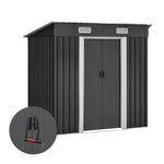 Giantz 1.94 x 1.21m metal Tool Shed - Grey