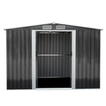 Giantz 2.57 x 3.12m Garden Shed with Roof - Grey