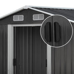 Giantz 2.57 x 3.12m Garden Shed with Roof - Grey