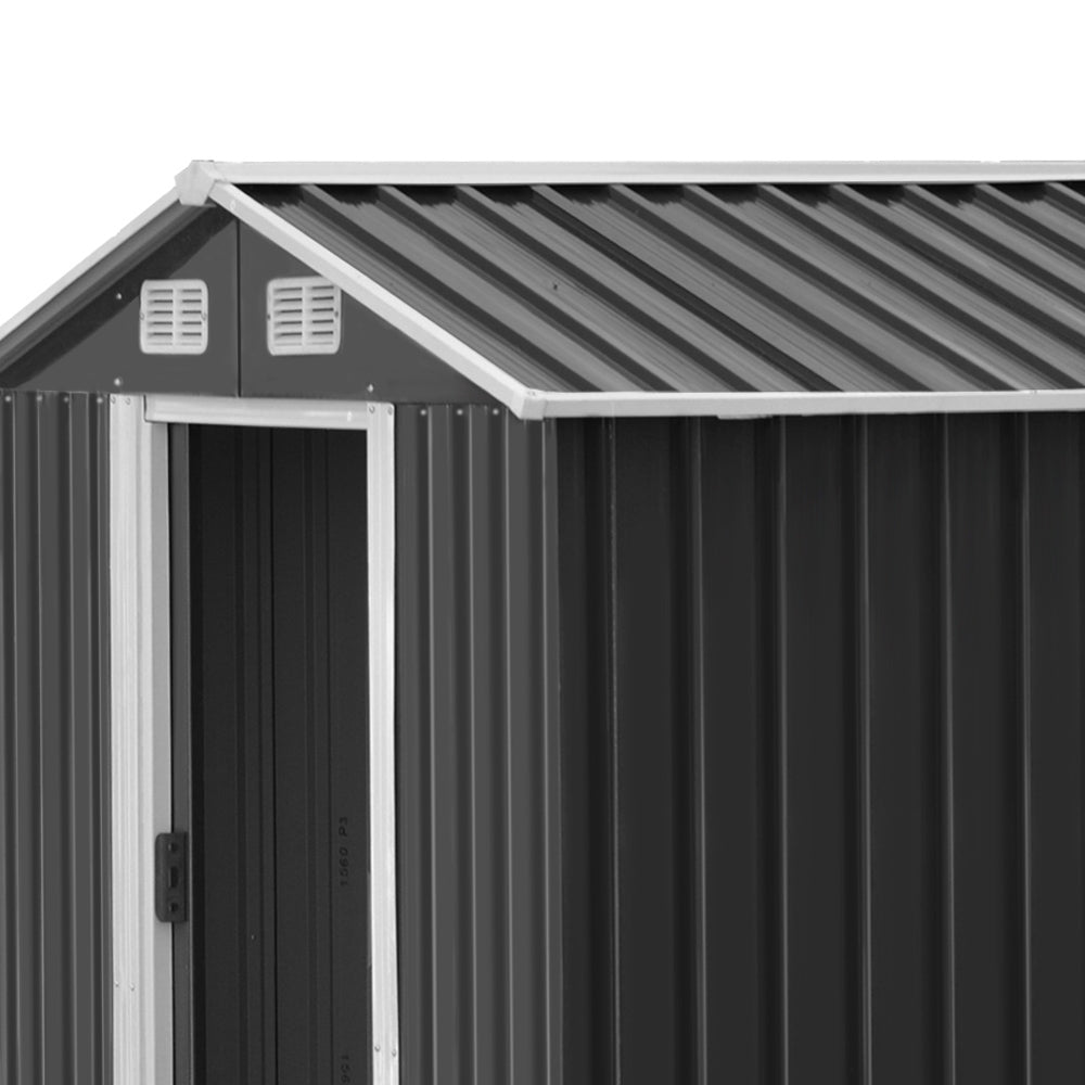 GIANTZ Garden Shed Workshop Shelter Metal with Roof 2.6x3.1x2M