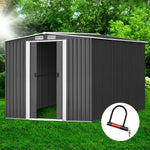 GIANTZ Garden Shed Workshop Shelter Metal with Roof 2.6x3.1x2M