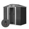 Giantz 1.25 x 1.95m Steel Garden Shed - Grey